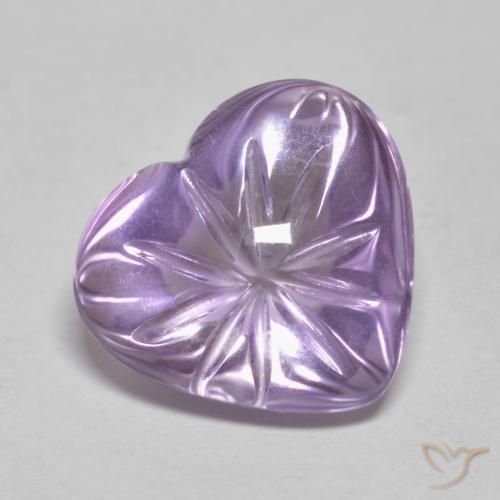 Améthyste Violet moyen naturelle Cœur, 5.71 ct, Transparent