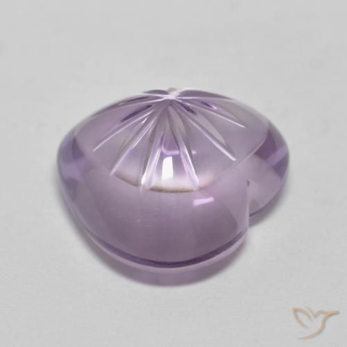 Améthyste Violet moyen naturelle Cœur, 5.71 ct, Transparent