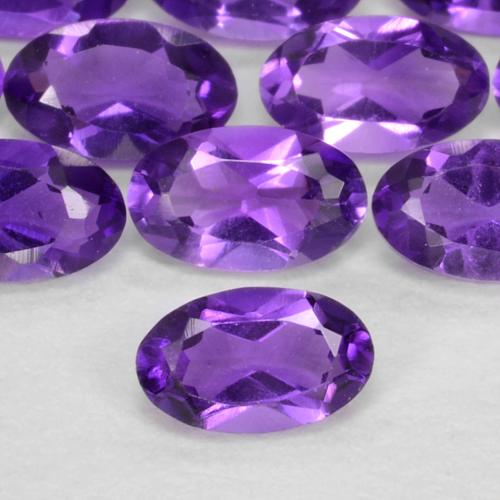 Achetez naturel 0,62ct violet moyen améthyste gems, coupe ovale, en provenance brésil chez gemselect. en stock, livraison internationale!