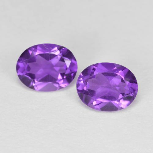 Achetez naturel 0.62ct Violet moyen-foncé Améthyste gems, Coupe ovale, En provenance Brésil chez GemSelect. En stock, livraison internationale!