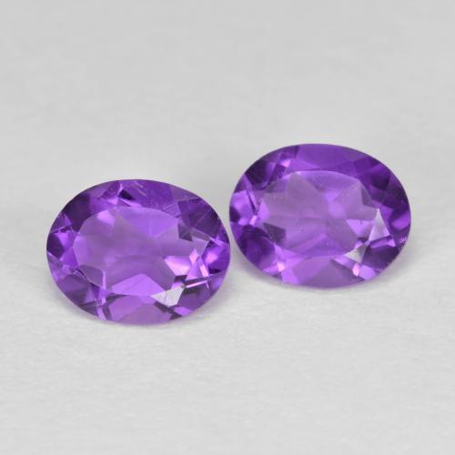 Achetez naturel 0.62ct Violet moyen-foncé Améthyste gems, Coupe ovale, En provenance Brésil chez GemSelect. En stock, livraison internationale!