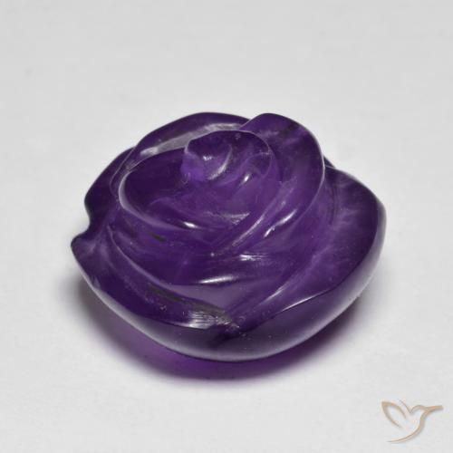 Améthyste Violet moyen naturelle Taille Fleur, 11.31 ct, Translucide