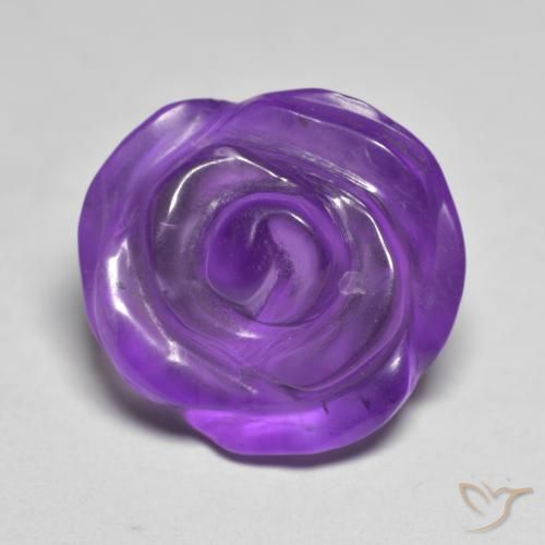 Améthyste Violet moyen-léger naturelle Taille Fleur, 10.05 ct, Translucide