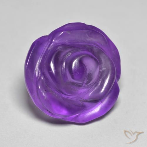 Améthyste Violet moyen-léger naturelle Taille Fleur, 10.05 ct, Translucide