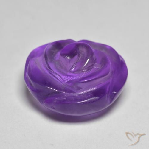 Améthyste Violet moyen-léger naturelle Taille Fleur, 10.05 ct, Translucide