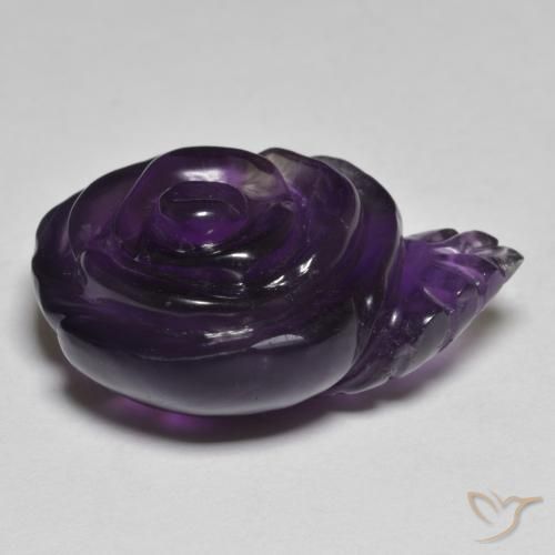 Améthyste Violet moyen naturelle Taille Fleur, 25.29 ct, Translucide