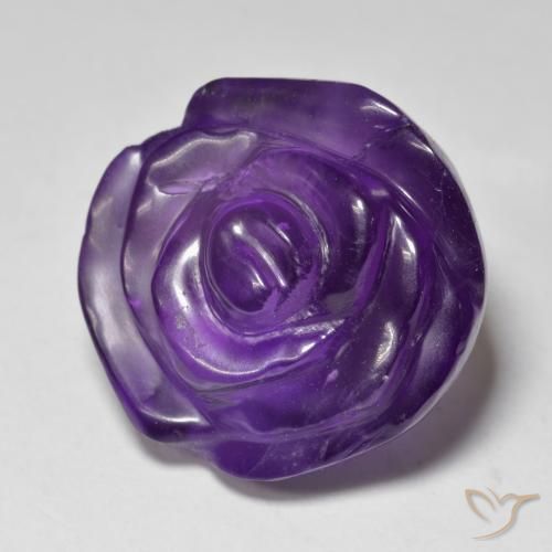 Améthyste Violet moyen naturelle Taille Fleur, 20.30 ct, Translucide