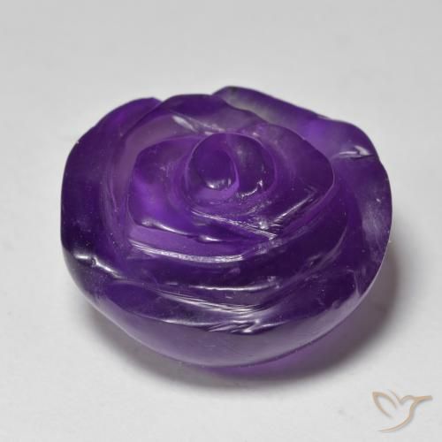 Améthyste Violet moyen naturelle Taille Fleur, 20.30 ct, Translucide