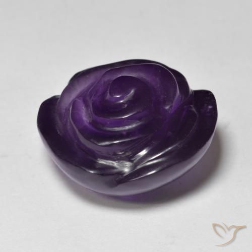 Améthyste Violet moyen naturelle Taille Fleur, 15.76 ct, Translucide