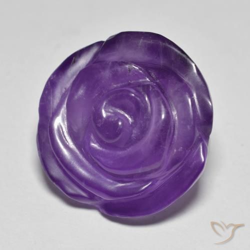 Améthyste Violet moyen naturelle Taille Fleur, 18.09 ct, Translucide