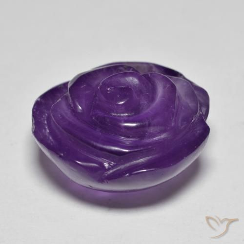 Améthyste Violet moyen naturelle Taille Fleur, 18.09 ct, Translucide