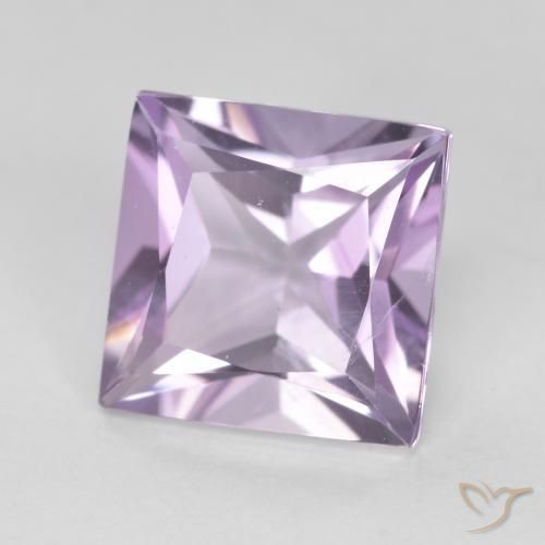 Améthyste Violet Rosâtre naturelle Carré, 2.18 ct, VS