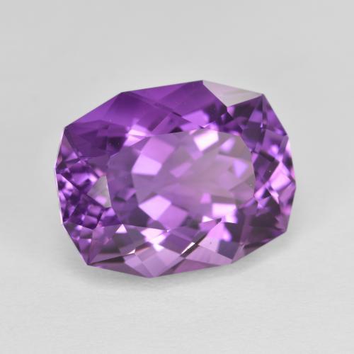 Améthyste Violet moyen naturelle Forme fantaisie, 7.02 ct, VVS