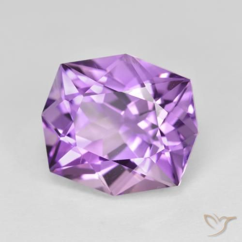 Améthyste Violet Iris naturelle Fantaisie, 5.33 ct, VVS