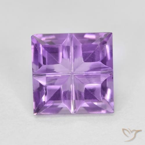 1.54ct Naturel Violet moyen Améthyste, Carré, VVS-VS