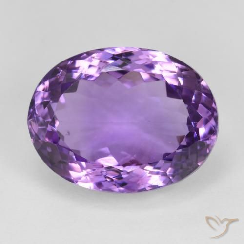 20.84ct Naturel Violet vif Améthyste, ovale, VS