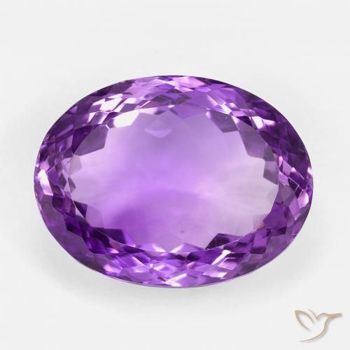 21.03ct Naturel Violet intense Améthyste, ovale, VVS