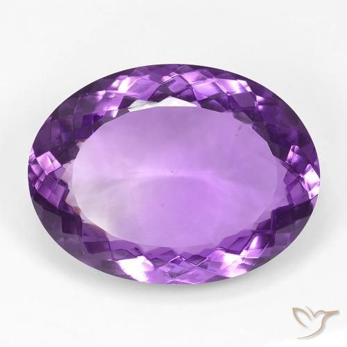 17.64ct Naturel Pourpre violacé moyen Améthyste, ovale, VVS