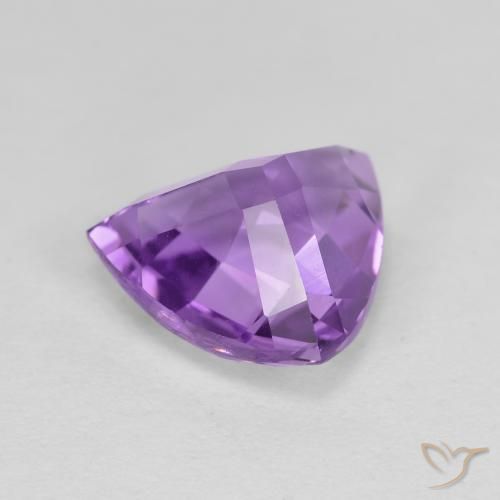 Améthyste Violet moyen naturelle Trillion, 3.09 ct, VVS-VS