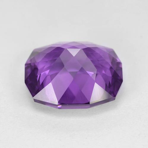 Améthyste Violet moyen naturelle Coupe coussin, 5.71 ct, VVS-VS