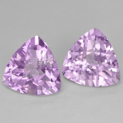 Achetez naturel 6.57ct Violet rose moyen Améthyste gems, Trillion, En provenance Brésil chez GemSelect. En stock, livraison internationale!
