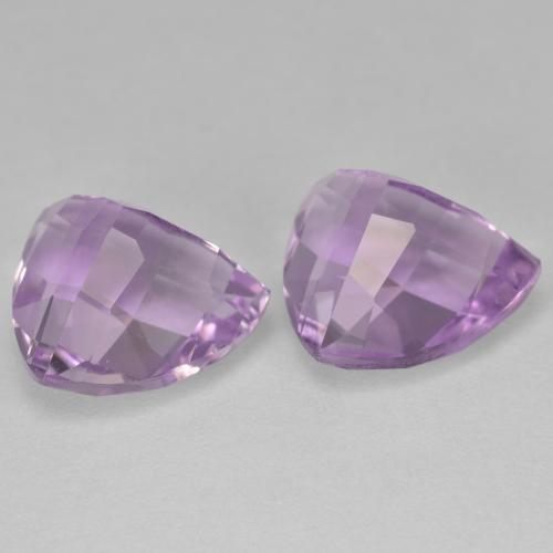 Achetez naturel 6.57ct Violet rose moyen Améthyste gems, Trillion, En provenance Brésil chez GemSelect. En stock, livraison internationale!