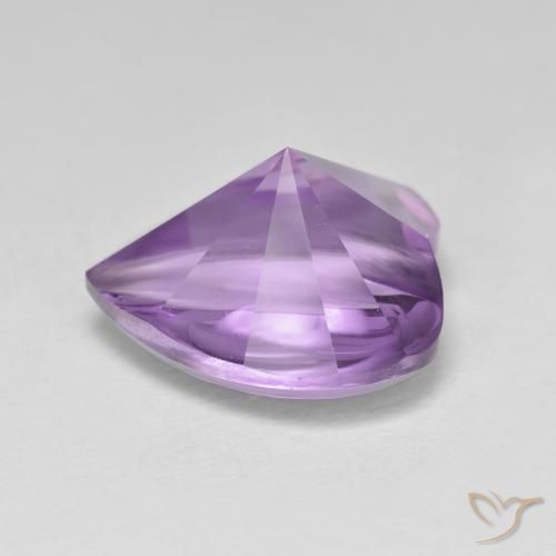 Améthyste Violet violacé naturelle Cœur, 3.66 ct, Transparent