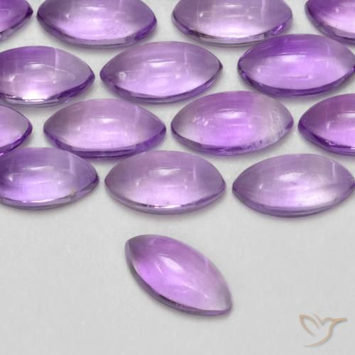 0.19ct Naturel Violet rosâtre moyen Améthyste, Marquise, Transparent