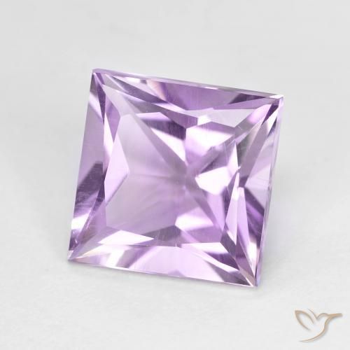 2.11ct Naturel Violet Iris Améthyste, Carré, VS