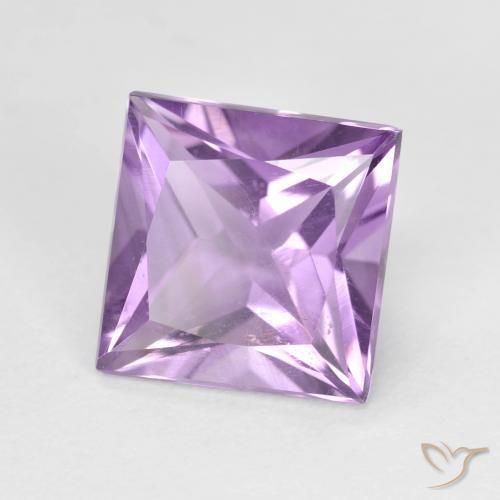 Améthyste Violet Rosâtre naturelle Carré, 2.15 ct, VS