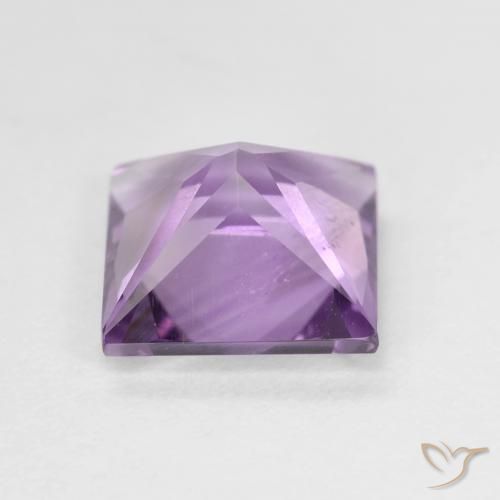 Améthyste Violet Rosâtre naturelle Carré, 2.15 ct, VS