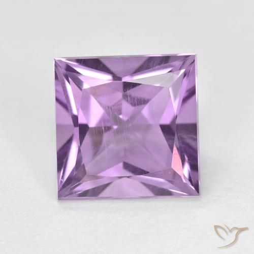 2.30ct Naturel Violet Rosâtre Améthyste, Carré, VS