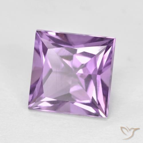 Améthyste Violet Rosâtre naturelle Carré, 2.30 ct, VS
