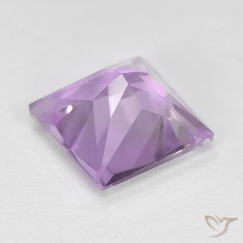 Améthyste Violet violacé naturelle Carré, 1.57 ct, VS