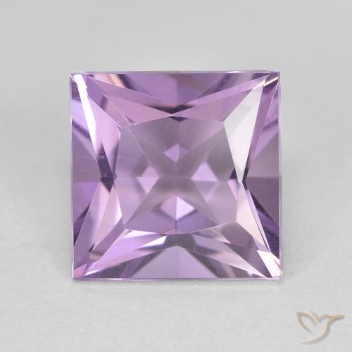 2.19ct Naturel Violet violacé Améthyste, Carré, VVS-VS