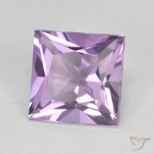 Améthyste Violet violacé naturelle Carré, 2.19 ct, VVS-VS