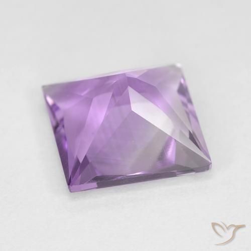Améthyste Violet pourpre moyen-léger naturelle Carré, 2.14 ct, VS