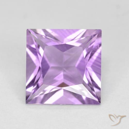 2.19ct Naturel Violet Iris Améthyste, Carré, VS