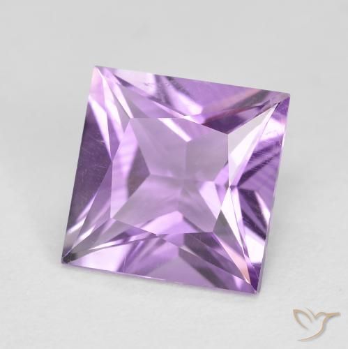 Améthyste Violet Iris naturelle Carré, 2.19 ct, VS