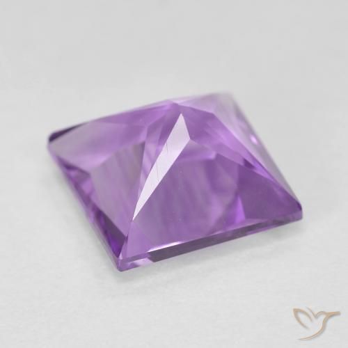 Améthyste Violet Iris naturelle Carré, 2.19 ct, VS