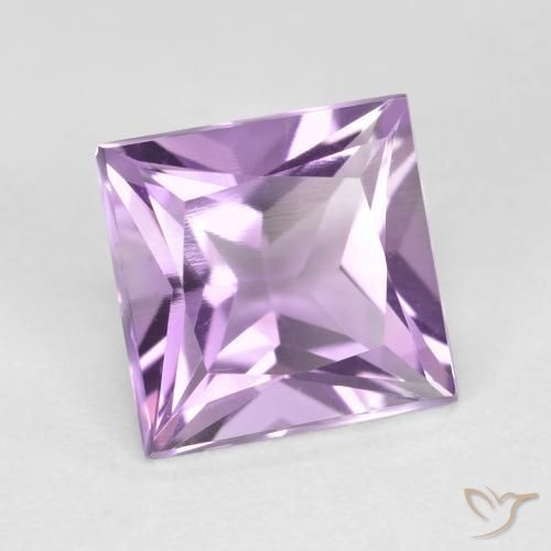 Améthyste Violet violacé naturelle Carré, 2.23 ct, VVS-VS