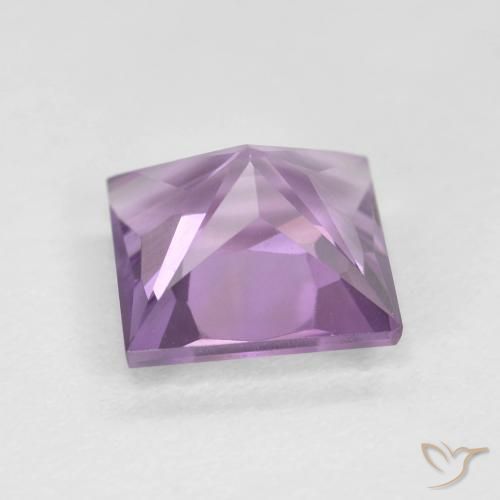 Améthyste Violet violacé naturelle Carré, 1.96 ct, VVS-VS