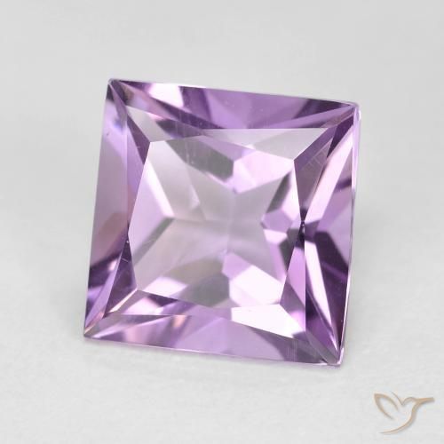 2.27ct Naturel Violet pourpre moyen-léger Améthyste, Carré, VVS-VS