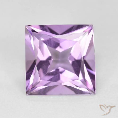 Améthyste Violet pourpre moyen-léger naturelle Carré, 2.27 ct, VVS-VS
