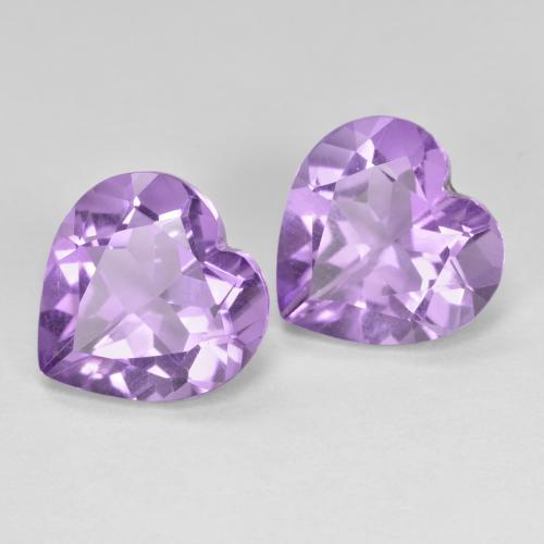 Achetez naturel 5.98ct Violet foncé Améthyste gems, Forme de coeur, En provenance Brésil chez GemSelect. En stock, livraison internationale!