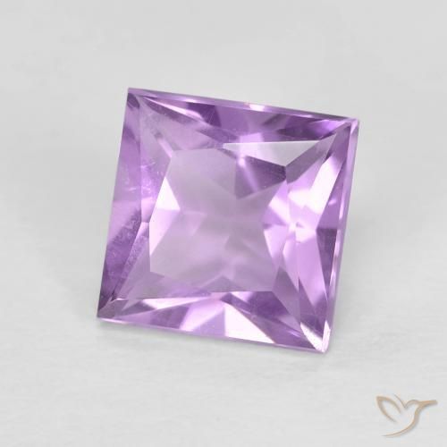 Améthyste Violet violacé naturelle Carré, 1.57 ct, VS