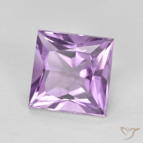 Améthyste Violet pourpre moyen-léger naturelle Carré, 1.92 ct, VVS-VS
