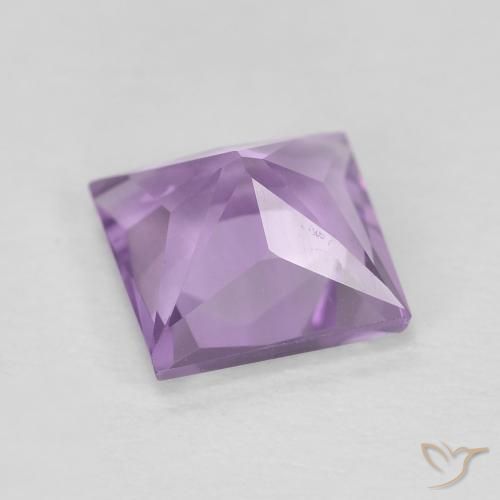 Améthyste Violet pourpre moyen-léger naturelle Carré, 1.92 ct, VVS-VS