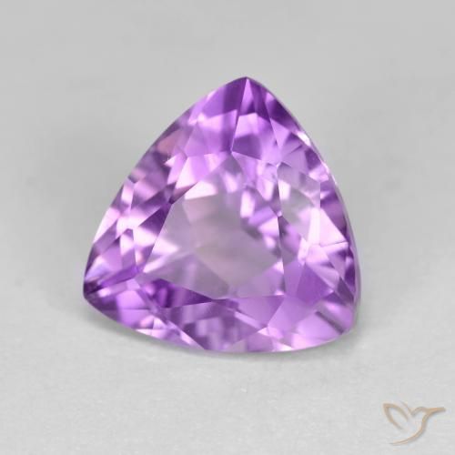 Améthyste Violet pourpre moyen-léger naturelle Trillion, 3.04 ct, VS