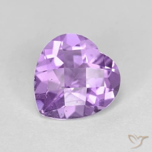 1.54ct Naturel Violet Iris Améthyste, Cœur, VS